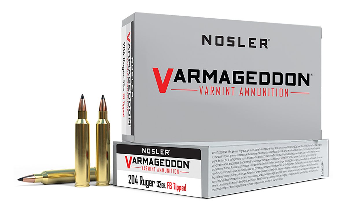 Nosler Bullets Varmegeddon Rifle Ammunition .204 Ruger 32 gr FB Tippped 400