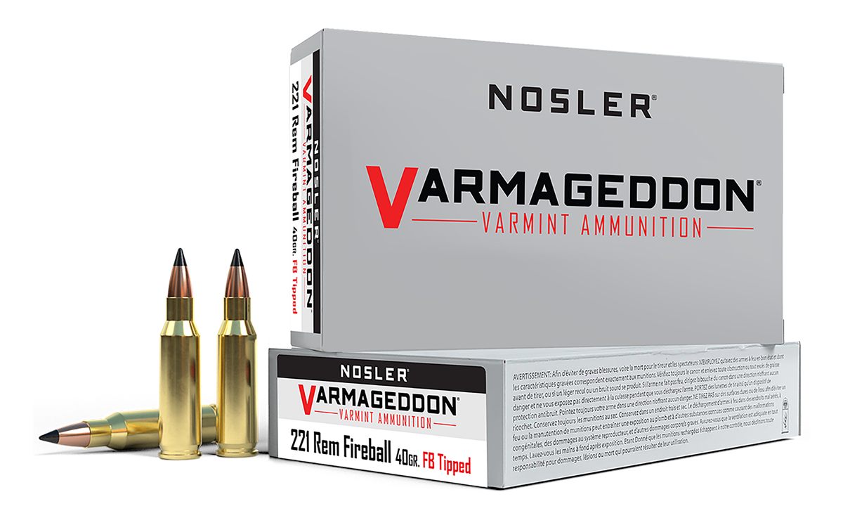 NOSLER Varmegeddon Rifle Ammunition .221 Rem Fireball 40 gr FB Tipped 3100