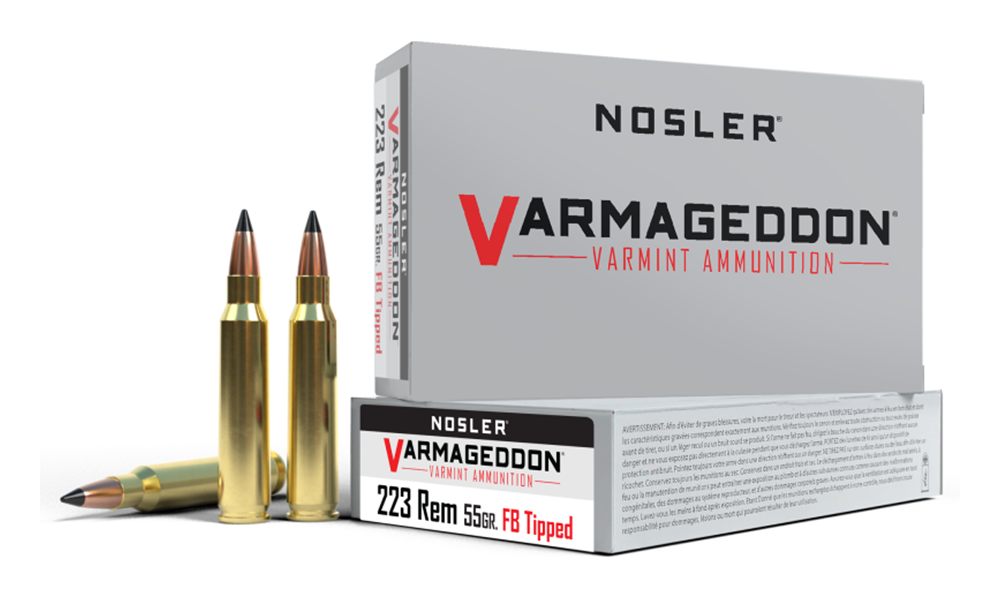 Nosler Bullets Varmageddon Rifle Ammunition .223 Rem 55 gr FB Tipped 3100 f view 2
