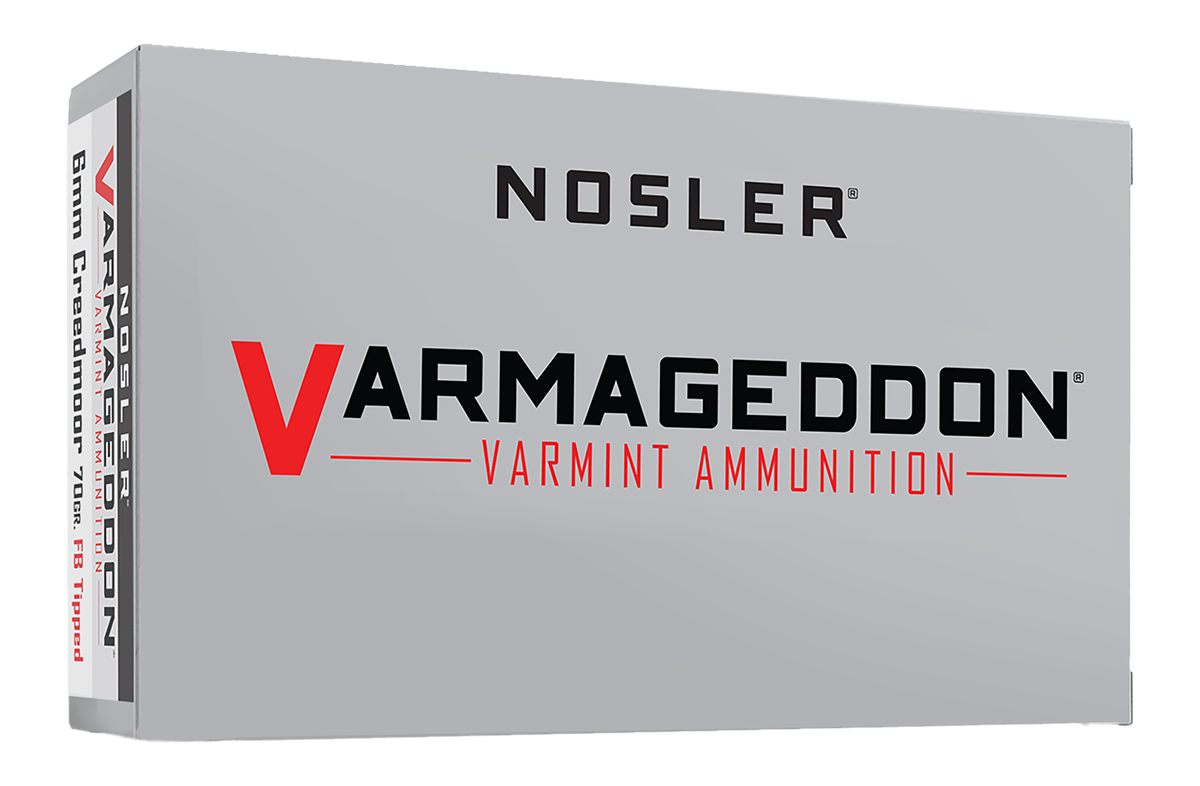 Nosler Varmageddon Rifle Ammunition 6mm Creedmoor 70gr FB Tipped 3550 fps 2