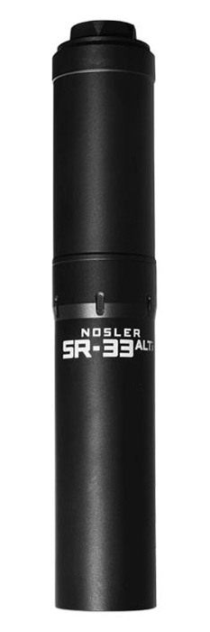 Nosler Bullets SR-33 ALTi Direct Thread Suppressor .338 Magnum - Black w/HU view 2