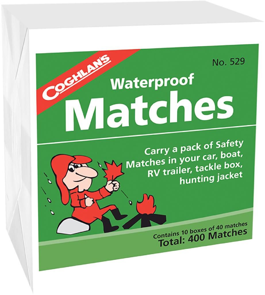 COGHLAN'S WATERPROOF MATCHES (10 BOX PK)