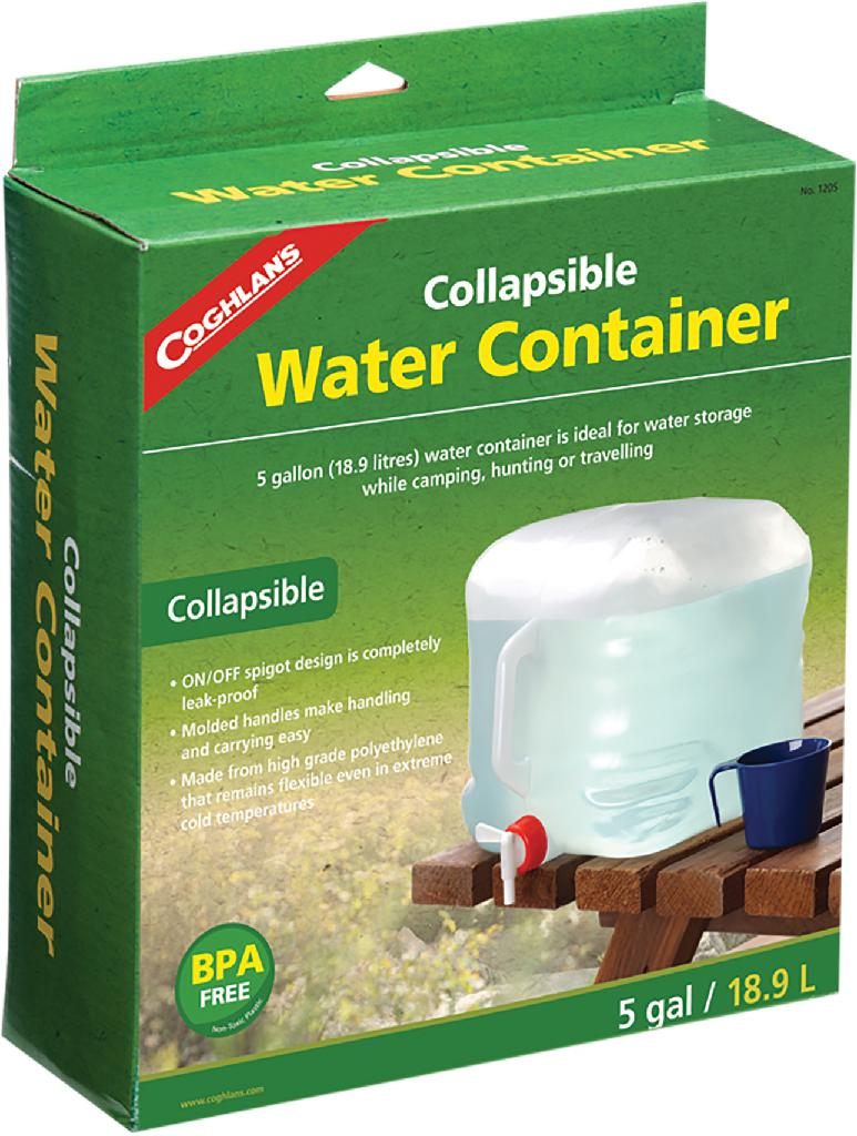 COGHLAN'S COLLAPSIBLE WATER CONTAINER (5 GALLON)