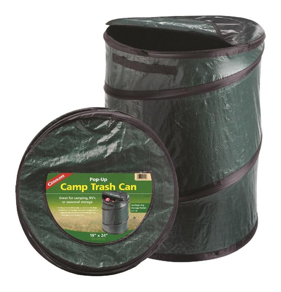 Coghlan's POP UP Camp Trash CAN 33 GAL 19in Diameter X 24in High