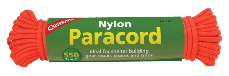 COGHLAN'S PARACORD 50' NEON ORANGE