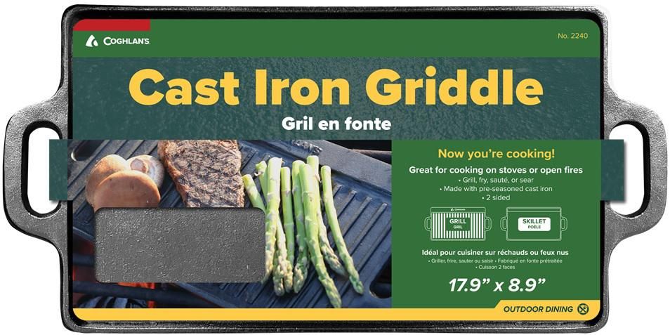Coghlan's Cast Iron Griddle 17.9in X 8.9in