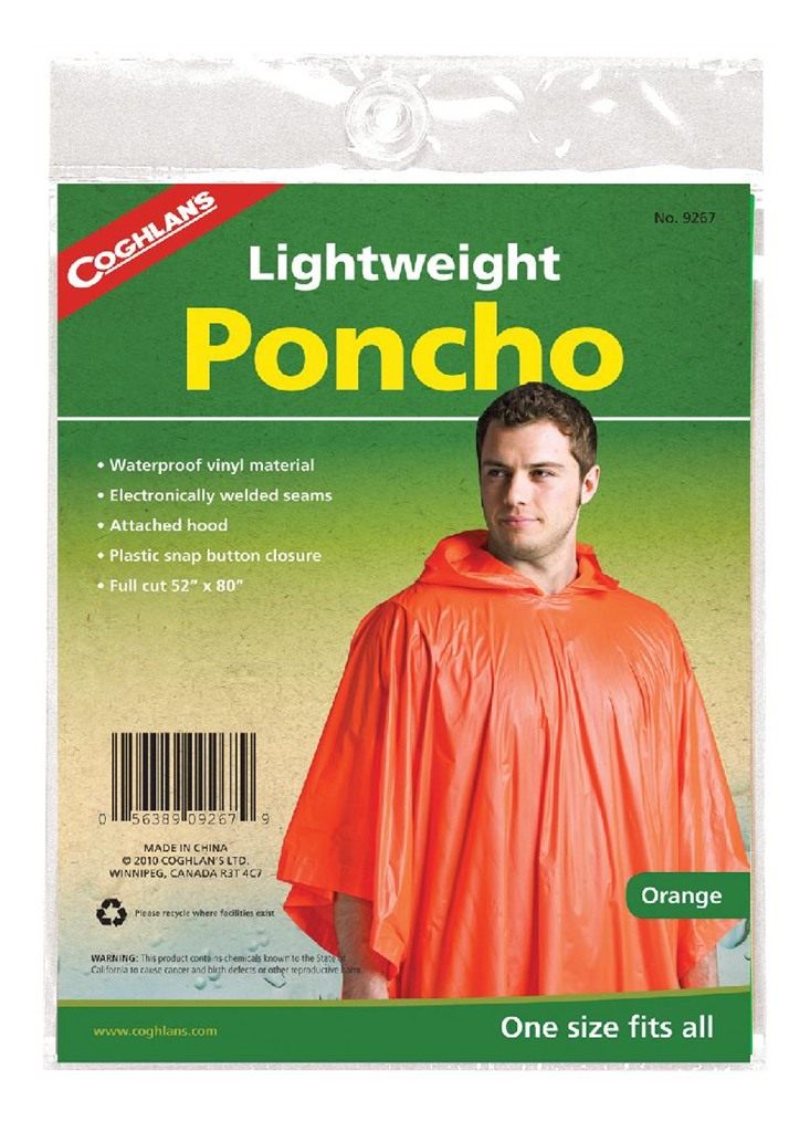 Coghlan's Lightweight Poncho Orange
