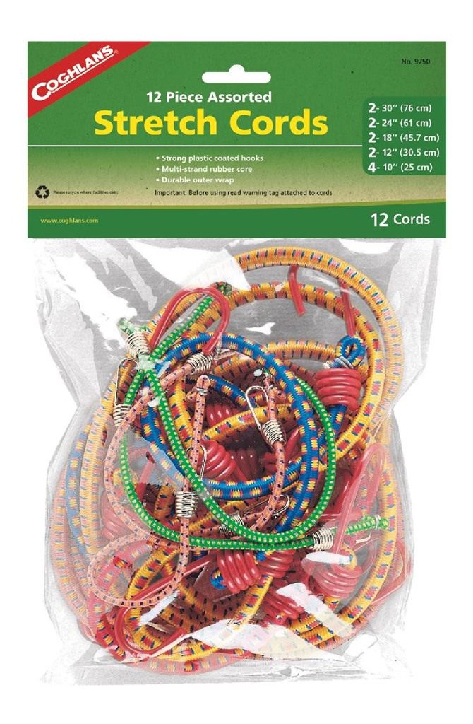 COGHLAN'S STRETCH CORD ASST (12 PK)