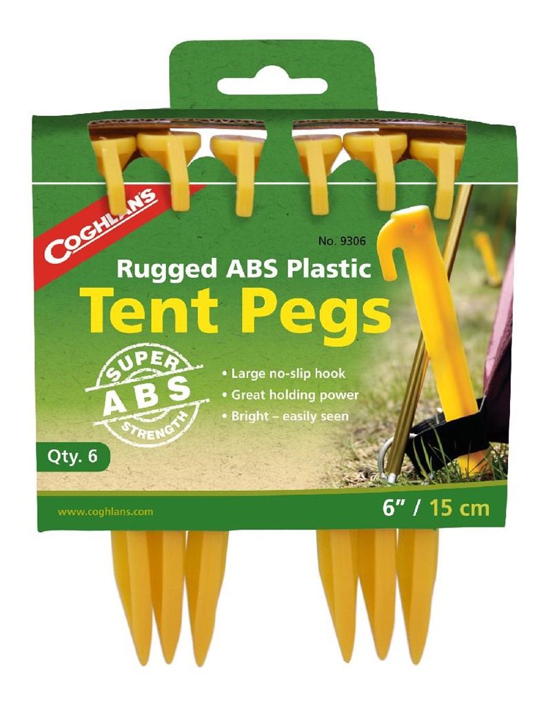 Coghlan's 6in ABS Plastic Tent PEG (6)