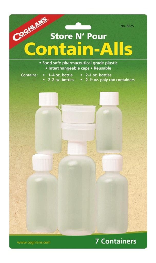 Coghlan's Contain-Alls Food Safe FOR Pourable Liquids OR Solids