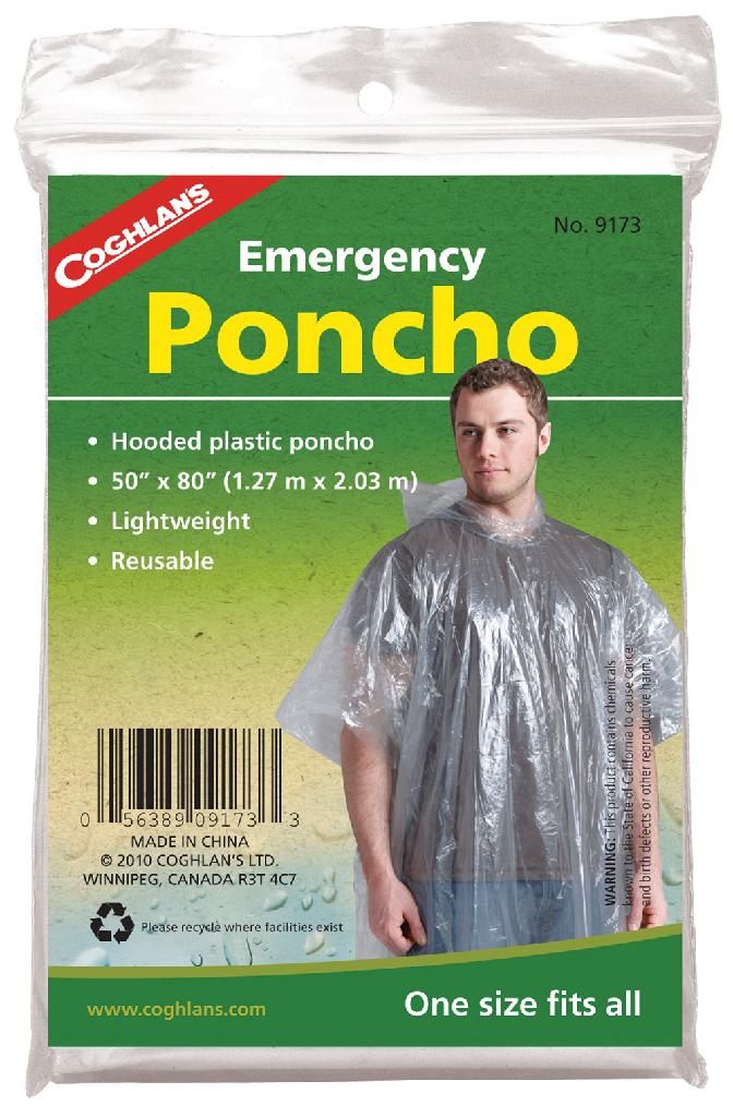 COGHLAN'S EMERGENCY PONCHO