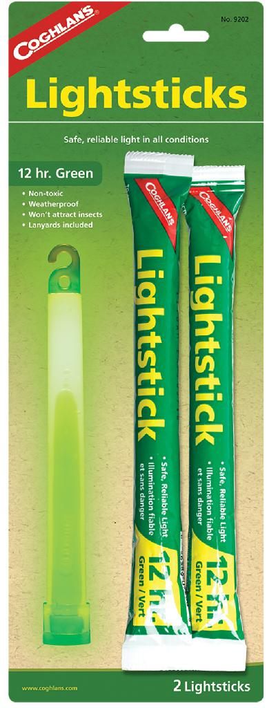 Coghlan's Lightsticks Green 2 Pack