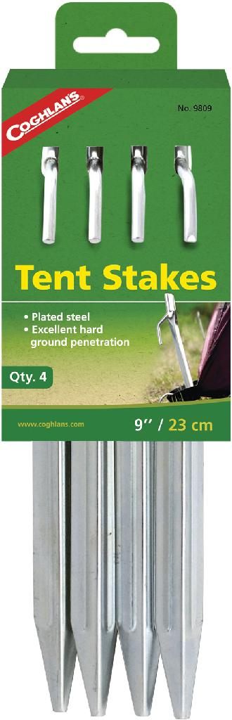 Coghlan's 9in Steel Tent Stakes (4 PK)