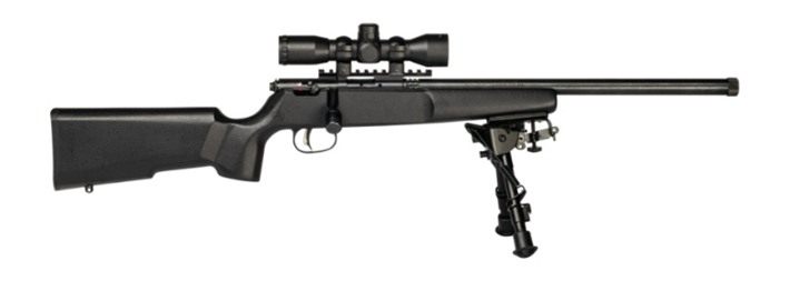 Savage Arms 13824 Rascal Target XP Youth 22 LR 1rd 16.13in Black Satin Heav view 2