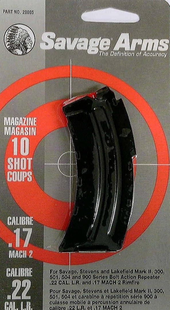 Savage Arms Mark II Series .22 LR / .17 MACH 2 Magazine Blued Steel 10/rd view 2