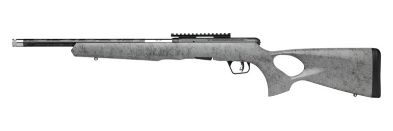 Savage Arms 47253 A Series TimberLite 22LR 10+1 18in Black Threaded Carbon view 2