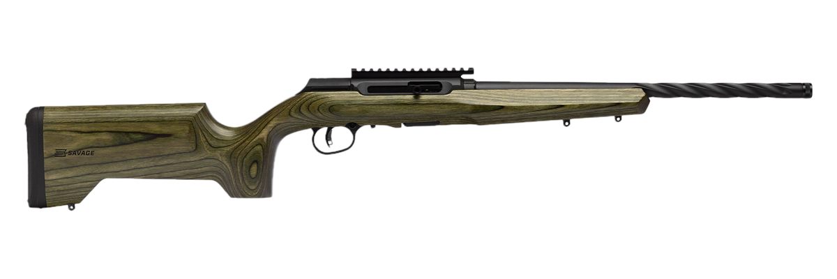 Savage Arms 47258 A Series Full Size 22 LR 10+1 18in Matte Black Spiral Flu