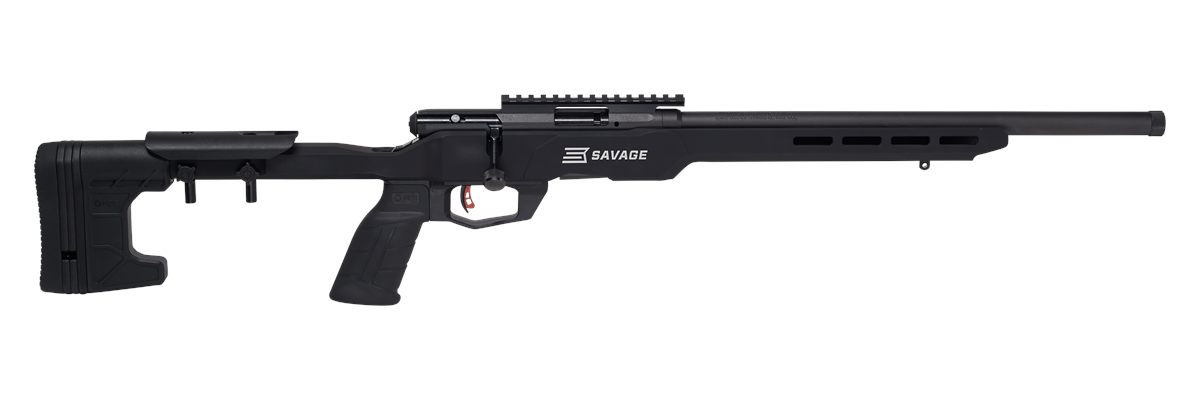 Savage Arms 70248 B Series Precision Full Size 22 LR 10+1 18in Matte Black
