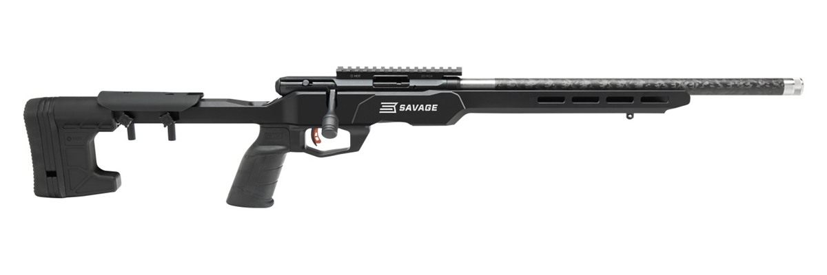Savage Arms 70256 B Series Precision Lite Full Size 22 LR 10+1 18in Carbon