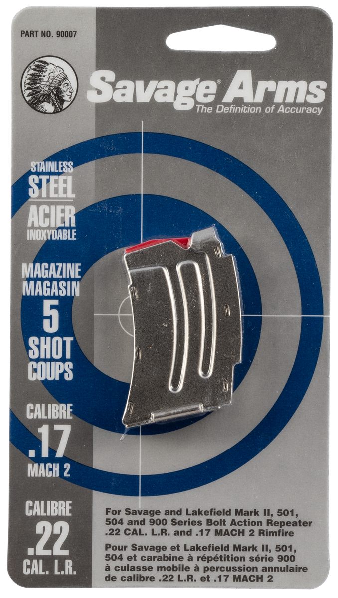 Savage Arms Mark II Series .22 LR / .17 Mach 2 Magazine Stainless Steel 5/r