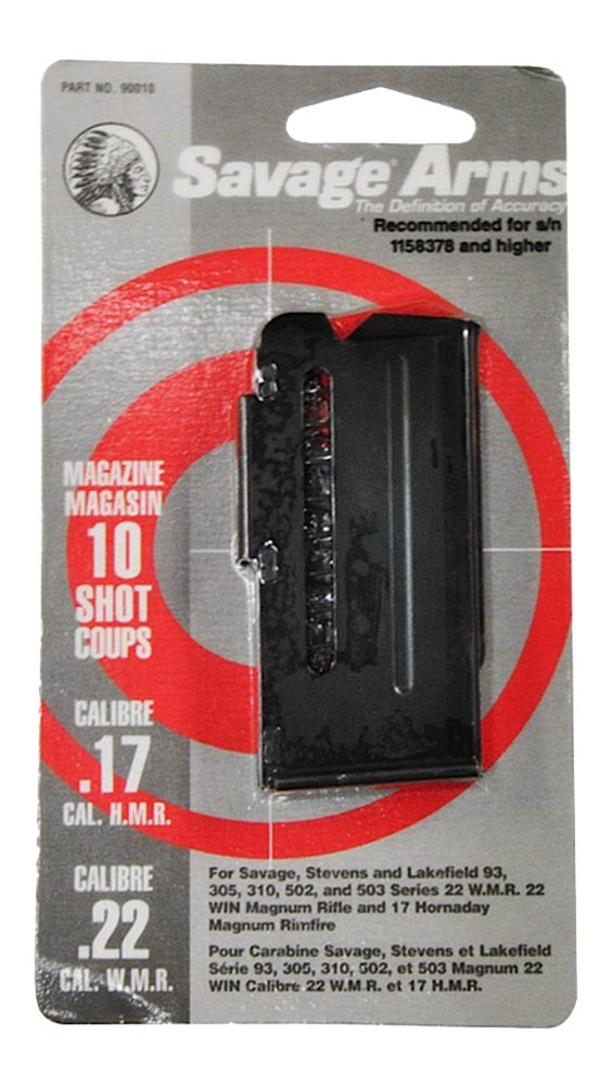 Savage Arms 90010 93 Series 10rd 17 HMR/22 WMR Blued Steel