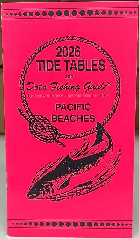 Dot's Tide Guides Tables-pacific Beaches (2026)