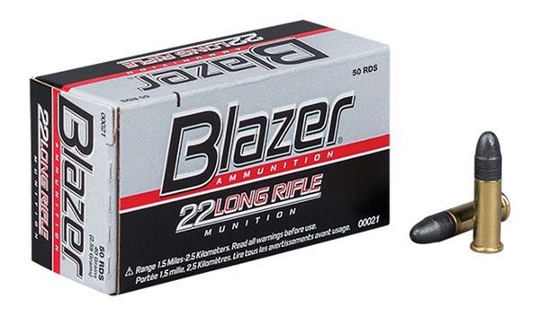 Cci 0021 Blazer High Velocity 22LR 40gr Lead Round Nose 50 Per Box/100 Case view 4