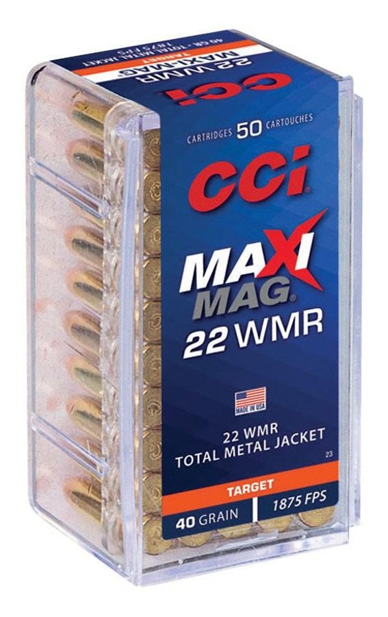 CCI Ammunition 0023 Maxi-Mag Rimfire 22WMR 40gr Total Metal Jacket 50 Per B view 6