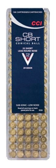 CCI 0026 Specialty CB Pest Control 22Short 29gr Lead Round Nose 100 Per Box/50 Case view 2