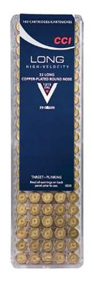 CCI 0029 Target Rimfire 22 Long 29gr Copper Plated Round Nose 100 Per Box/5 view 3