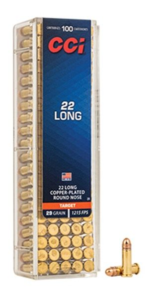CCI 0029 Target Rimfire 22 Long 29gr Copper Plated Round Nose 100 Per Box/5 view 4