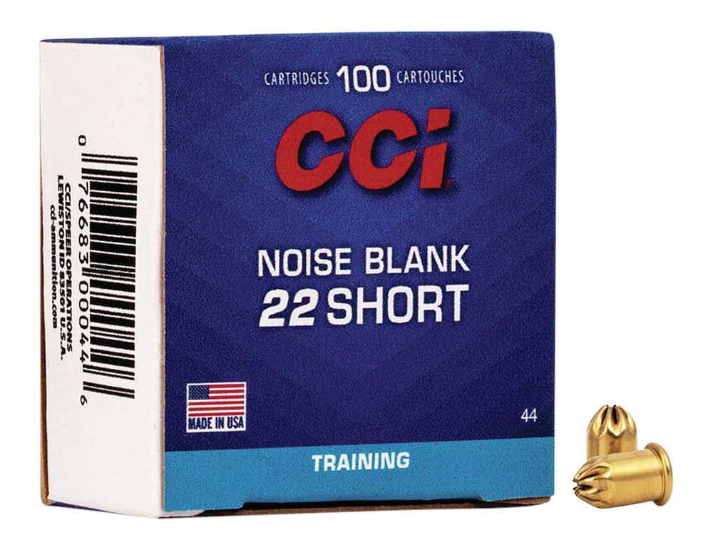 CCI 0044 Noise Blanks 22 Short 100 Per Box/50 Case
