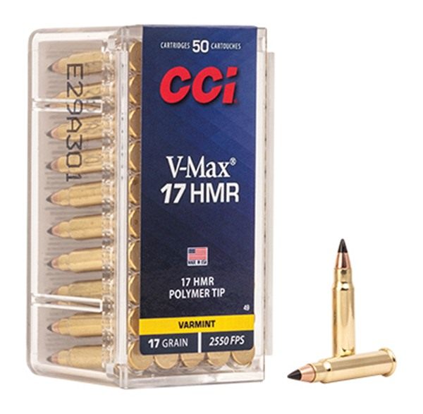 CCI Ammunition 0049 Vmax 17HMR 17 gr Hornady 50 Per Box/40 Case view 3