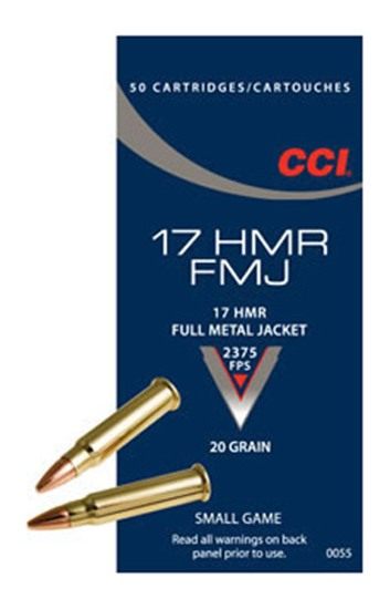 CCI 0055 Gamepoint Rimfire 17HMR 20gr Full Metal Jacket 50 Per Box/40 Case view 2