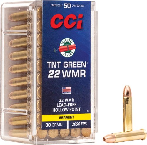 CCI 0060 TNT Green 22WMR 30gr Speer Hollow Point 50 Per Box/40 Case view 2