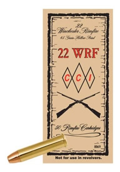 CCI 0069 Specialty WRF Rimfire 22WRF 45gr Jacketed Hollow Point 50 Per Box/ view 2