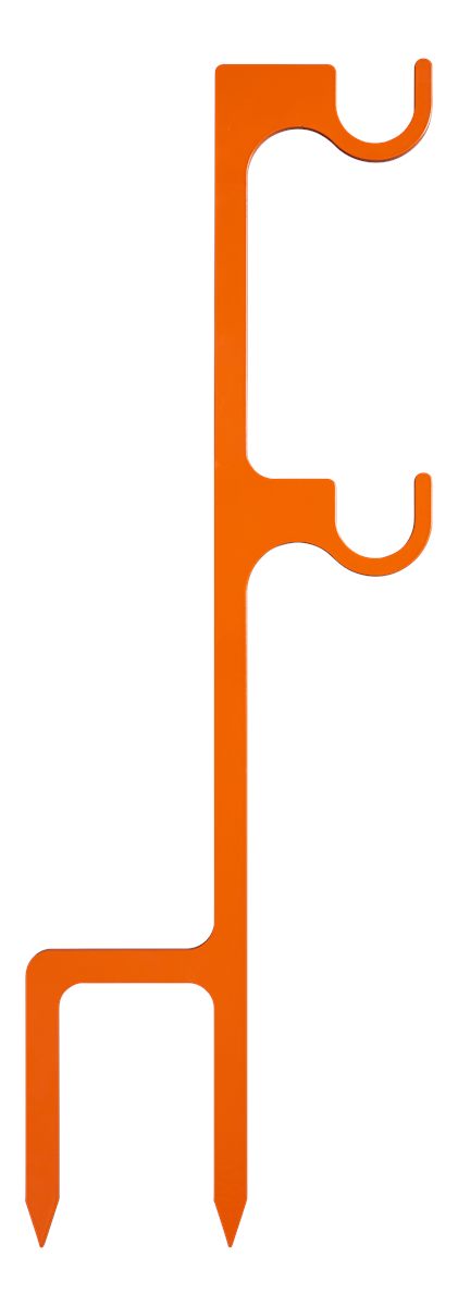 Champion Targets 44915C Impact Steel Double Hanger Stake Rimfire Orange