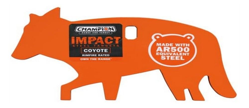 Champion Range and Target Impact Steel Coyote for Practice Shooting Made LR view 2
