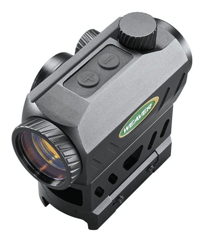 Weaver Exclusive Classic Series 1x22 Tube Red Dot LED 3 MOA Black view 2