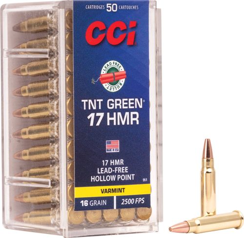 CCI 951 TNT Green 17HMR 16gr Speer Hollow Point 50 Per Box/40 Case view 2