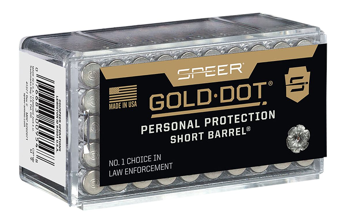 Speer Gold Dot Short Barrel Personal Protection Rimfire Ammunition .22 WMR