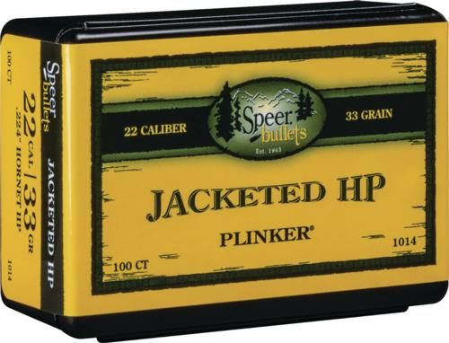 Speer TNT Varmint Rifle Bullet .22 Hornet .224in 33 gr JHP 100/ct