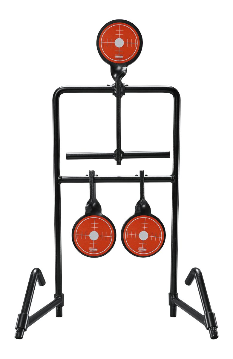 Champion Targets 40870 Gong Auto Reset Handgun Black/Orange Standing 3