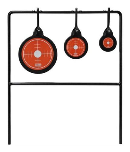 Champion Range and Target Rimfire Triple Gong Spinner Durable Steel Constru