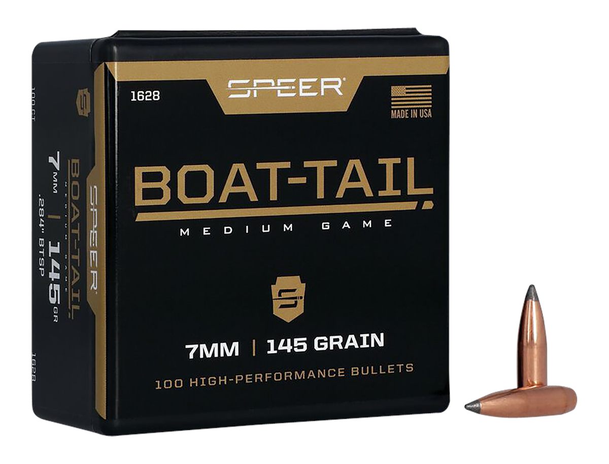 Speer 1628 Boat-Tail 7mm 145gr Jacketed Soft Point 100 Per Box/5 Case
