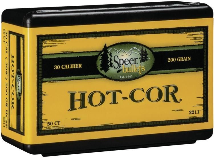 Speer Hot-Cor Rifle Bullets .30 cal .308in 200 gr SSP 50/ct