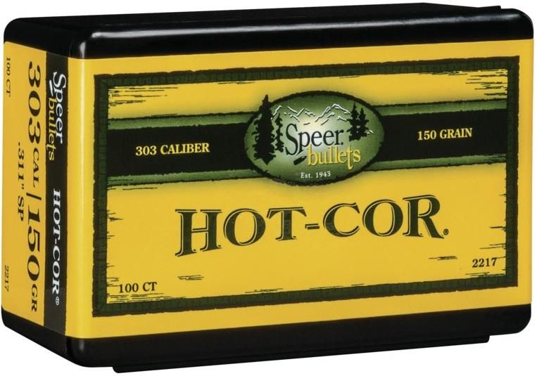 Speer Hot-Cor Rifle Bullets .303/7mm .311in 150 gr SSP 100/ct