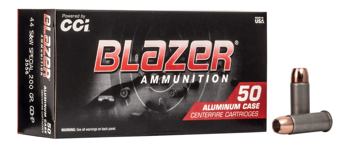 Blazer Ammunition CCI 3556 Handgun 44S W Spl 200gr Jacketed Hollow Point 50
