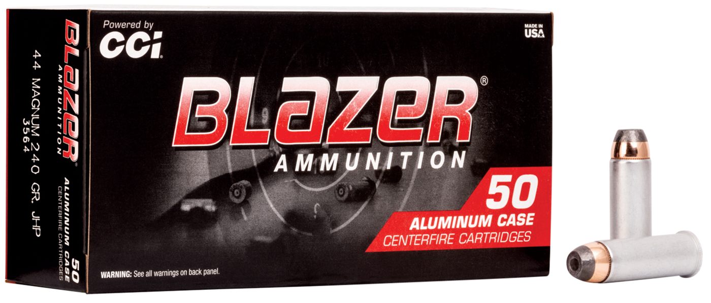 CCI 3564 Blazer Handgun 44 Rem Mag 240gr Jacketed Hollow Point 50 Per Box/2