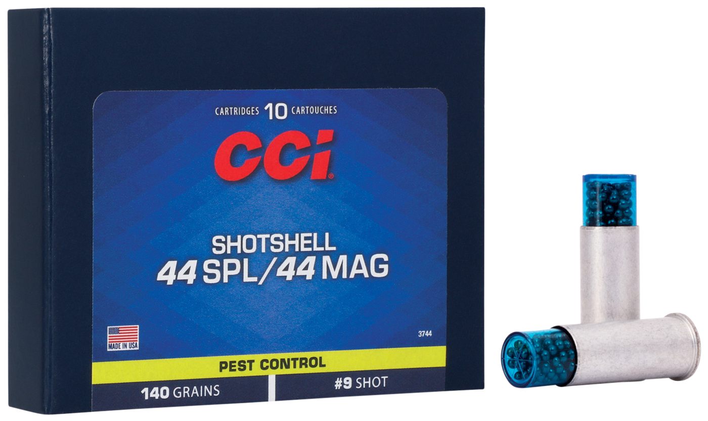 CCI Pest Control Handgun Shotshells .44 SPL/.44 Mag 140 gr 9 1000 fps 10/ct